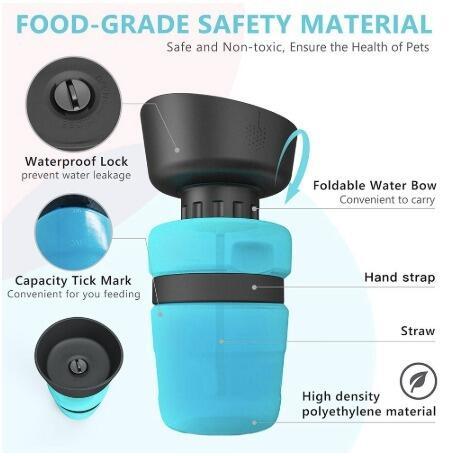 DrinkEase – Distributeur D Eau Portable Pour Chiens 520 Ml