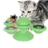 PawSpin – Jouet Rotatif 3-en-1 Pour Chats Actifs