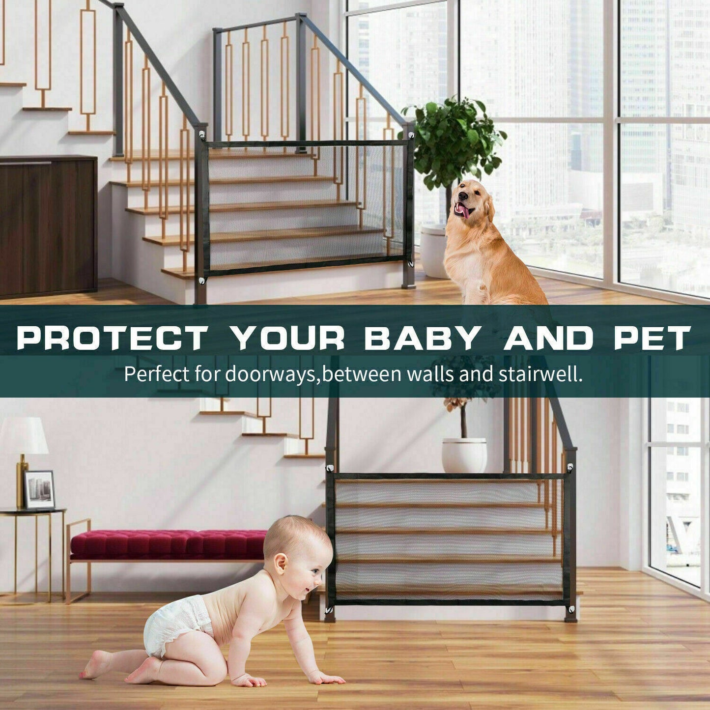 ZenPet Barrier – Filet Sécurité Maison