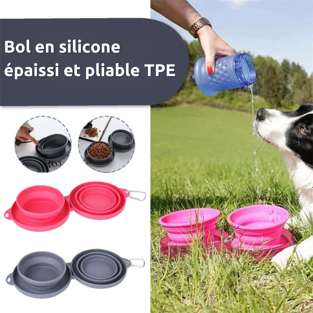 NomadPet– gamelle pliable qui suit votre compagnon partout