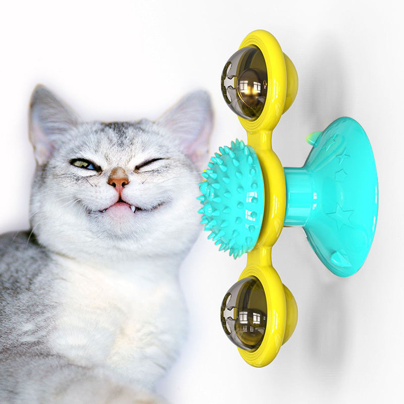 PawSpin – Jouet Rotatif 3-en-1 Pour Chats Actifs