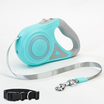 GlowWag – Laisse LED Rétractable Avec Collier Pour Chiens