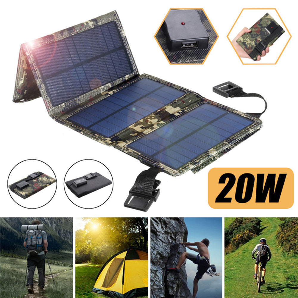 Outdoor Mobile Phone Solar Panel Charging Bag Small Size Portable Folding Solar Panel Bag