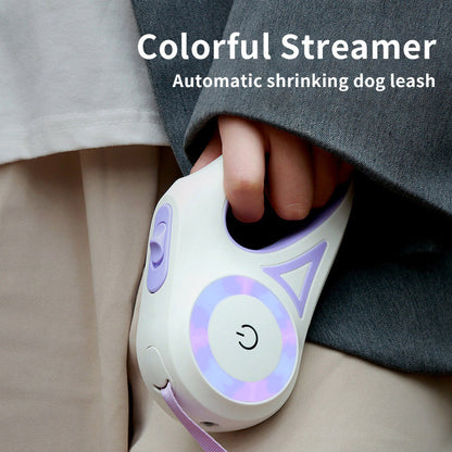 GlowWag – Laisse LED Rétractable Avec Collier Pour Chiens