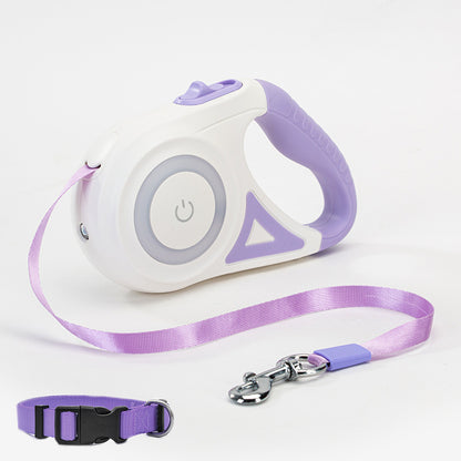GlowWag – Laisse LED Rétractable Avec Collier Pour Chiens